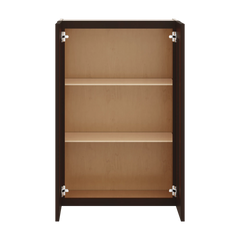 J&K Java Coffee S1 Wall Glass Cabinet - 24" W x 36" H (No Glass Insert)