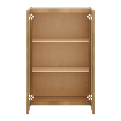J&K Butterscotch B8 Wall Glass Cabinet - 24" W x 36" H (No Glass Insert)