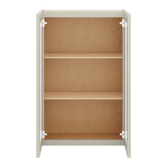 J&K Pebble B6 Wall Glass Cabinet - 24" W x 36" H (No Glass Insert)