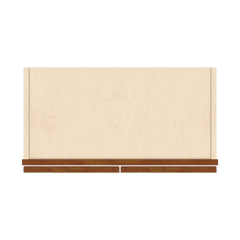 J&K Mocha Glazed K10 Wall Glass Cabinet - 24" W x 36" H (No Glass Insert)