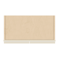 J&K Pearl Glazed H9 Wall Glass Cabinet - 24" W x 36" H (No Glass Insert)