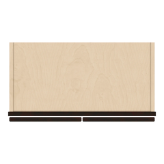 J&K Espresso K8 Wall Glass Cabinet - 24" W x 36" H (No Glass Insert)