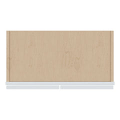 J&K White Shaker S8 Wall Glass Cabinet - 24" W x 36" H (No Glass Insert)
