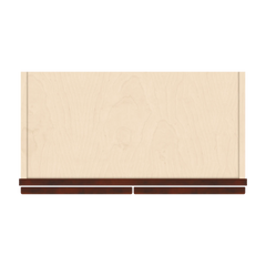 J&K Mahogany J5 Wall Glass Cabinet - 24" W x 36" H (No Glass Insert)