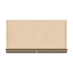 J&K Hazel H8 Wall Glass Cabinet - 24" W x 36" H (No Glass Insert)