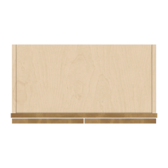 J&K Butterscotch B8 Wall Glass Cabinet - 24" W x 36" H (No Glass Insert)