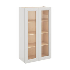 J&K Pure B5 Wall Glass Cabinet - 24" W x 42" H (No Glass Insert)