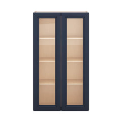 J&K Naval B7 Wall Glass Cabinet - 24" W x 42" H (No Glass Insert)