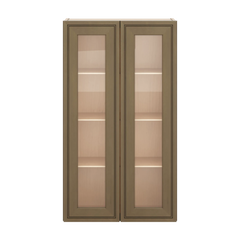 J&K Hazel H8 Wall Glass Cabinet - 24" W x 42" H (No Glass Insert)