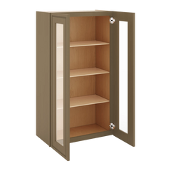J&K Hazel H8 Wall Glass Cabinet - 24" W x 42" H (No Glass Insert)