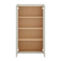 J&K Pebble B6 Wall Glass Cabinet - 24" W x 42" H (No Glass Insert)