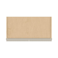 J&K Pebble B6 Wall Glass Cabinet - 24" W x 42" H (No Glass Insert)