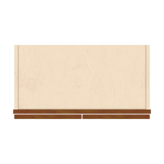 J&K Mocha Glazed K10 Wall Glass Cabinet - 24" W x 42" H (No Glass Insert)