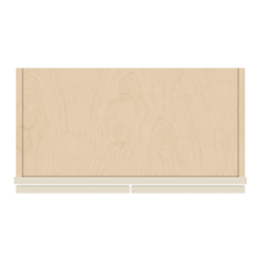 J&K Pearl Glazed H9 Wall Glass Cabinet - 24" W x 42" H (No Glass Insert)