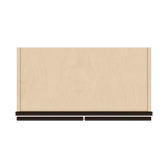 J&K Espresso K8 Wall Glass Cabinet - 24" W x 42" H (No Glass Insert)