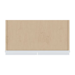 J&K White Shaker S8 Wall Glass Cabinet - 24" W x 42" H (No Glass Insert)