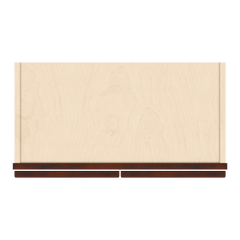 J&K Mahogany J5 Wall Glass Cabinet - 24" W x 42" H (No Glass Insert)
