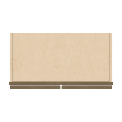 J&K Hazel H8 Wall Glass Cabinet - 24" W x 42" H (No Glass Insert)