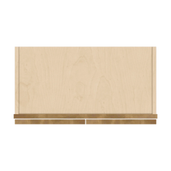J&K Butterscotch B8 Wall Glass Cabinet - 24" W x 42" H (No Glass Insert)