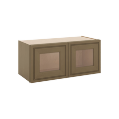 J&K Hazel H8 Wall Glass Cabinet - 27" W x 12" H (No Glass Insert)