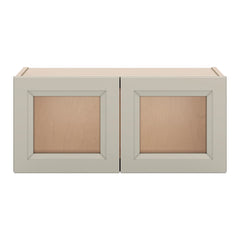 J&K Pebble B6 Wall Glass Cabinet - 27" W x 12" H (No Glass Insert)