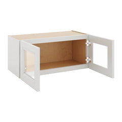 J&K Pure B5 Wall Glass Cabinet - 27" W x 12" H (No Glass Insert)