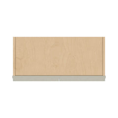J&K Pebble B6 Wall Glass Cabinet - 27" W x 12" H (No Glass Insert)
