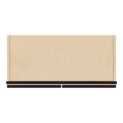 J&K Espresso K8 Wall Glass Cabinet - 27" W x 12" H (No Glass Insert)