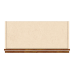 J&K Mocha Glazed K10 Wall Glass Cabinet - 27" W x 12" H (No Glass Insert)