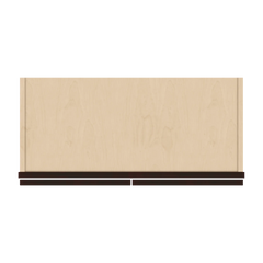 J&K Java Coffee S1 Wall Glass Cabinet - 27" W x 12" H (No Glass Insert)