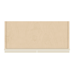 J&K Pearl Glazed H9 Wall Glass Cabinet - 27" W x 12" H (No Glass Insert)