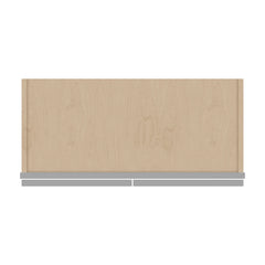 J&K Castle Grey S5 Wall Glass Cabinet - 27" W x 12" H (No Glass Insert)
