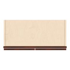 J&K Mahogany J5 Wall Glass Cabinet - 27" W x 12" H (No Glass Insert)
