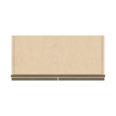 J&K Hazel H8 Wall Glass Cabinet - 27" W x 12" H (No Glass Insert)