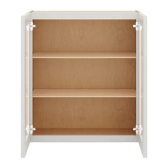 J&K Pure B5 Wall Glass Cabinet - 27" W x 30" H (No Glass Insert)