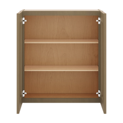 J&K Hazel H8 Wall Glass Cabinet - 27" W x 30" H (No Glass Insert)