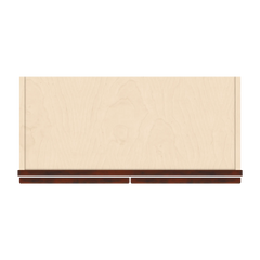 J&K Mahogany J5 Wall Glass Cabinet - 27" W x 30" H (No Glass Insert)