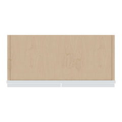 J&K White Shaker S8 Wall Glass Cabinet - 27" W x 30" H (No Glass Insert)