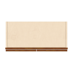 J&K Mocha Glazed K10 Wall Glass Cabinet - 27" W x 30" H (No Glass Insert)