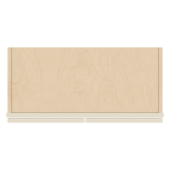 J&K Pearl Glazed H9 Wall Glass Cabinet - 27" W x 30" H (No Glass Insert)