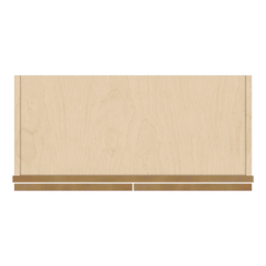 J&K Butterscotch B8 Wall Glass Cabinet - 27" W x 30" H (No Glass Insert)