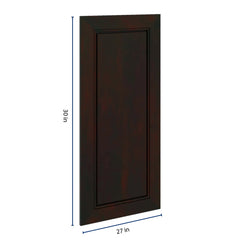 J&K Espresso K8 Dummy Insert Door Panel 13 1/2" W x 30" H