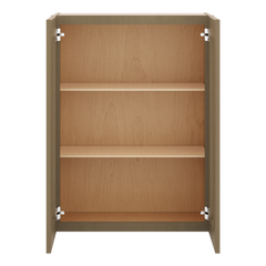 J&K Hazel H8 Wall Glass Cabinet - 27" W x 36" H (No Glass Insert)