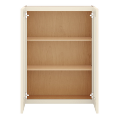 J&K Pearl Glazed H9 Wall Glass Cabinet - 27" W x 36" H (No Glass Insert)