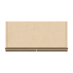 J&K Hazel H8 Wall Glass Cabinet - 27" W x 36" H (No Glass Insert)