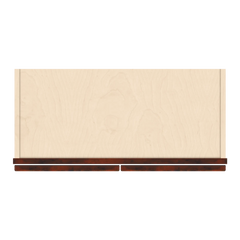 J&K Mahogany J5 Wall Glass Cabinet - 27" W x 36" H (No Glass Insert)