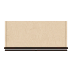 J&K Espresso K8 Wall Glass Cabinet - 27" W x 36" H (No Glass Insert)