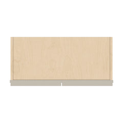 J&K Pebble B6 Wall Glass Cabinet - 27" W x 36" H (No Glass Insert)