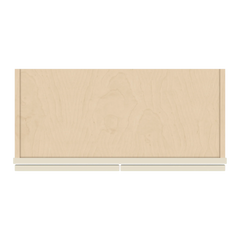 J&K Pearl Glazed H9 Wall Glass Cabinet - 27" W x 36" H (No Glass Insert)