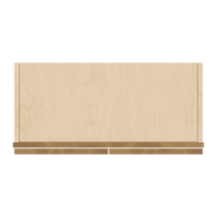 J&K Butterscotch B8 Wall Glass Cabinet - 27" W x 36" H (No Glass Insert)